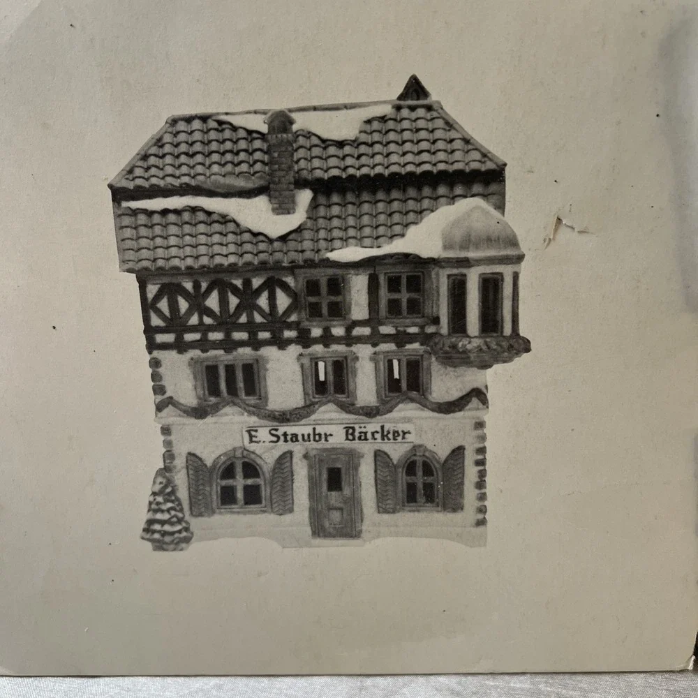 1986 Dept 56 Heritage Village Alpine Village E. Staub Bäcker Porcelain House